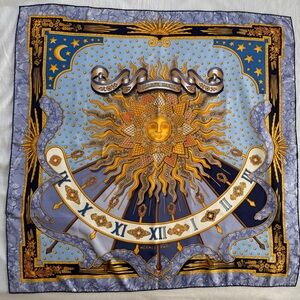 Authentic Hermès “Carpe Diem” Silk Scarf